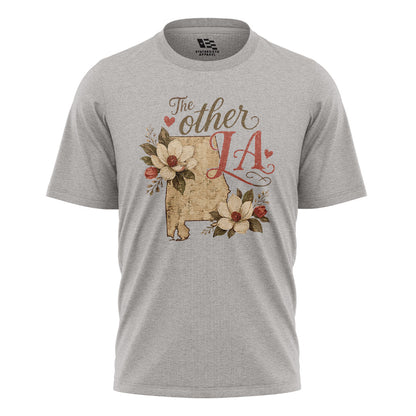 The Other LA Louisiana Magnolia T-Shirt | Vintage Tee - Sport Grey #1
