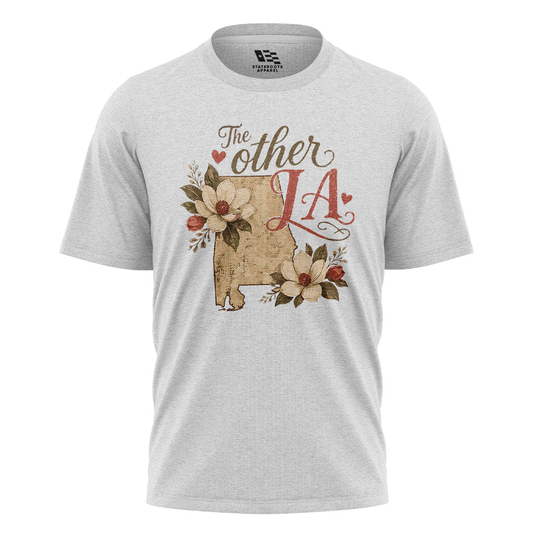 The Other LA Louisiana Magnolia T-Shirt | Vintage Tee - White #1