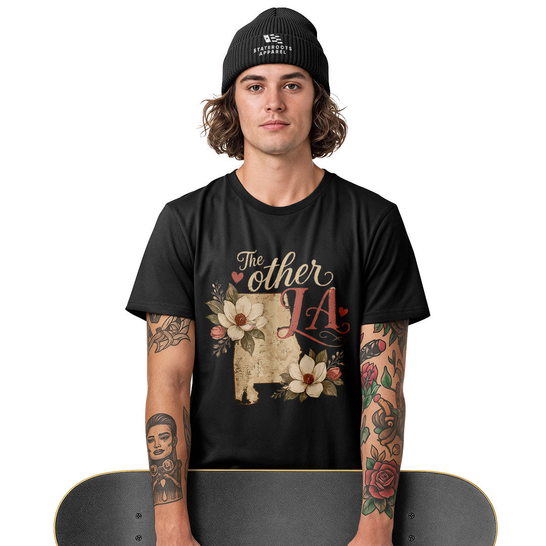 The Other LA Louisiana Magnolia T-Shirt | Vintage Tee - White #3