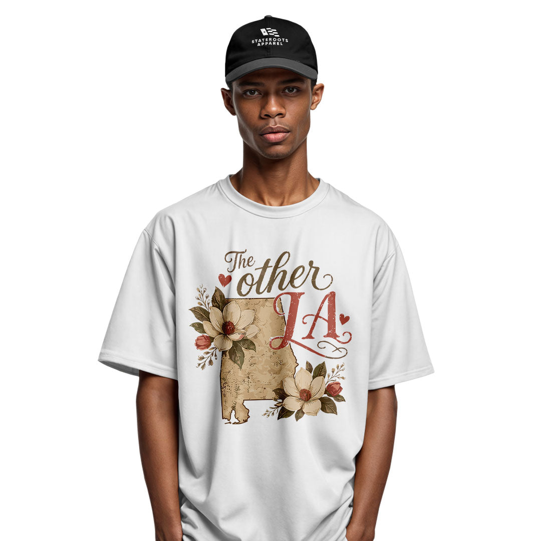 The Other LA Louisiana Magnolia T-Shirt | Vintage Tee - White #4