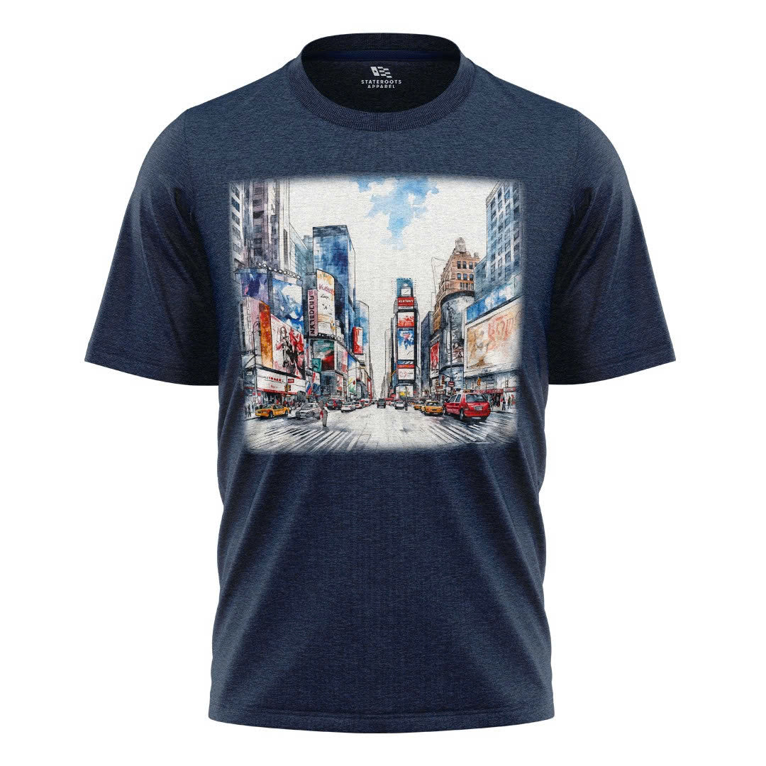 Times Square NYC Skyline T-Shirt | New York Graphic Souvenir Tee