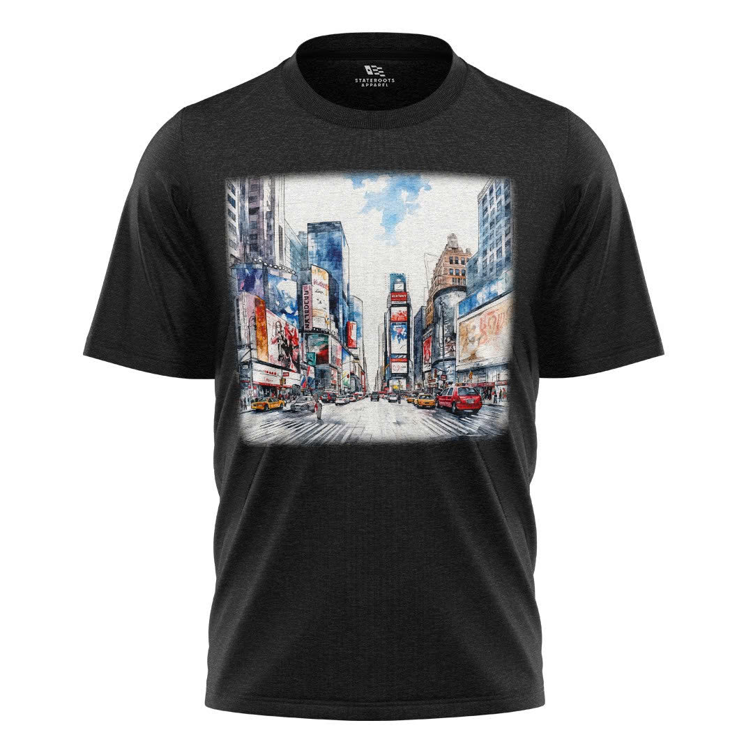 Times Square NYC Skyline T-Shirt | New York Graphic Souvenir Tee