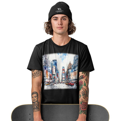 Times Square NYC Skyline T-Shirt | New York Graphic Souvenir Tee