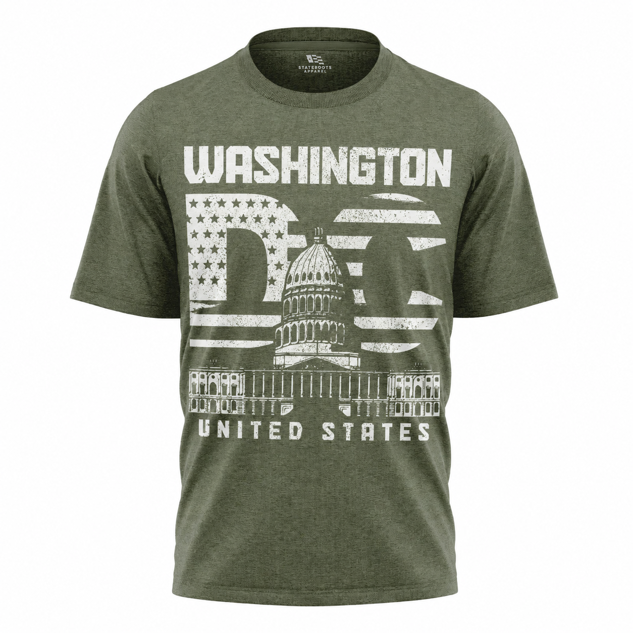 Washington DC American Flag T-Shirt | United States Patriotic Capital Tee