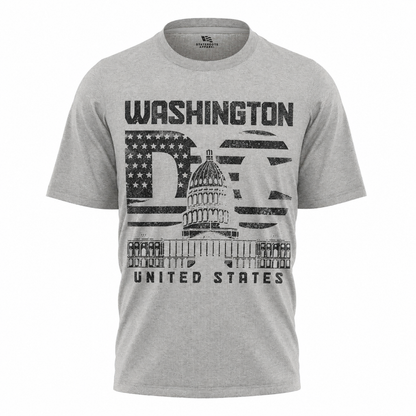 Washington DC American Flag T-Shirt | United States Patriotic Capital Tee