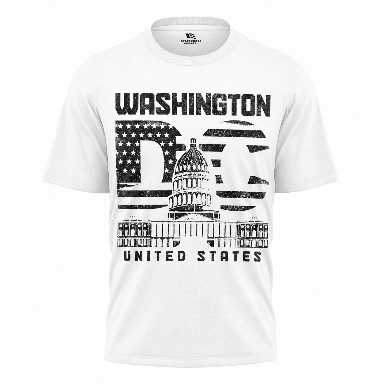 Washington DC American Flag T-Shirt | United States Patriotic Capital Tee
