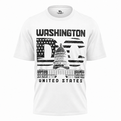 Washington DC American Flag T-Shirt | United States Patriotic Capital Tee