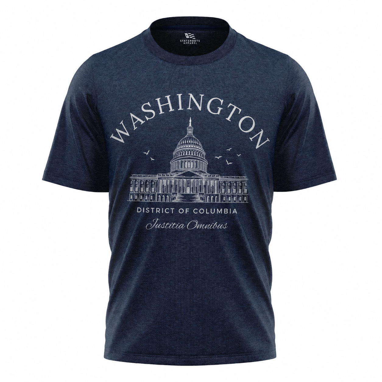 Washington DC Capitol Crest T-Shirt | Justitia Omnibus District of Columbia Tee