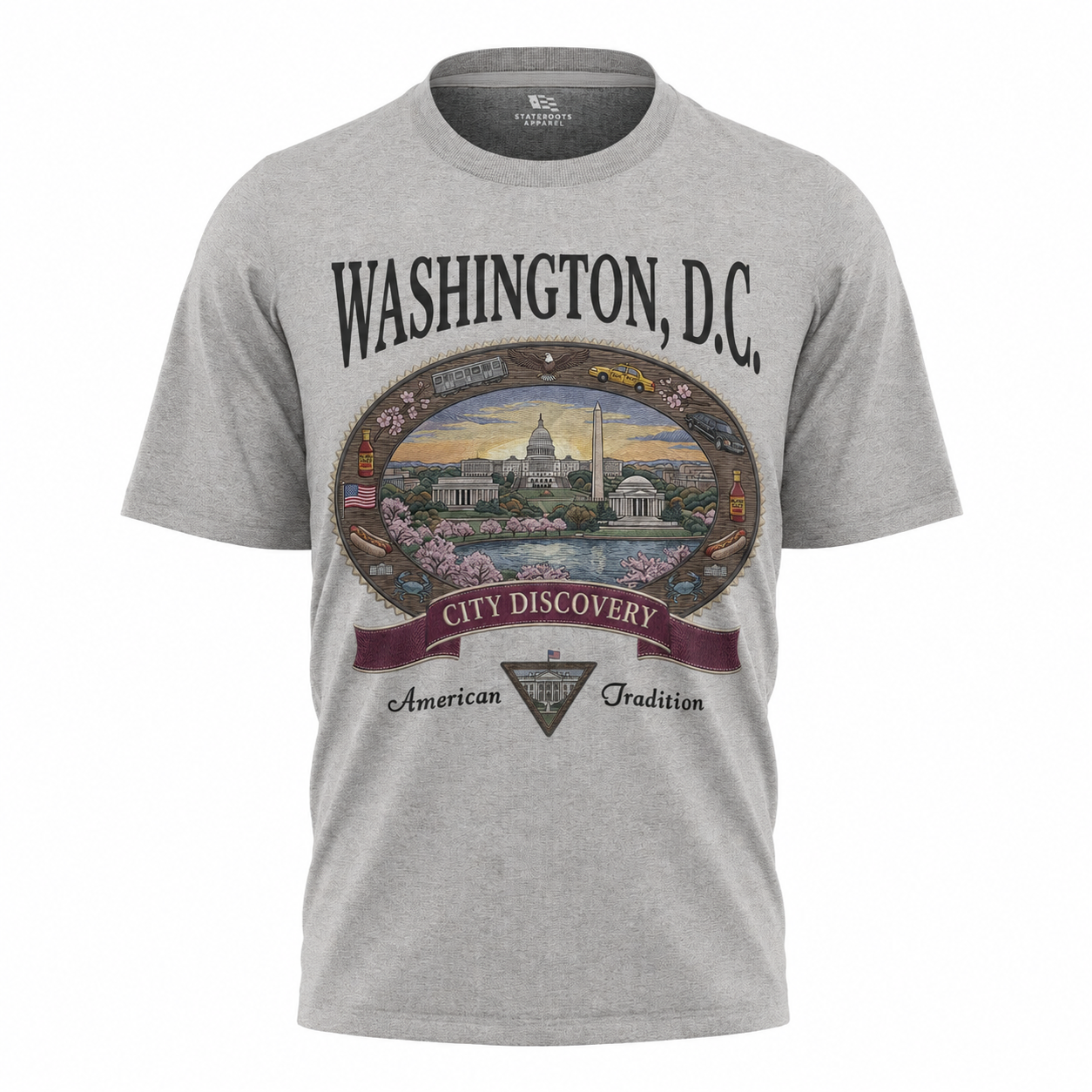 Washington DC City Discovery T-Shirt | American Tradition Vintage Souvenir Tee
