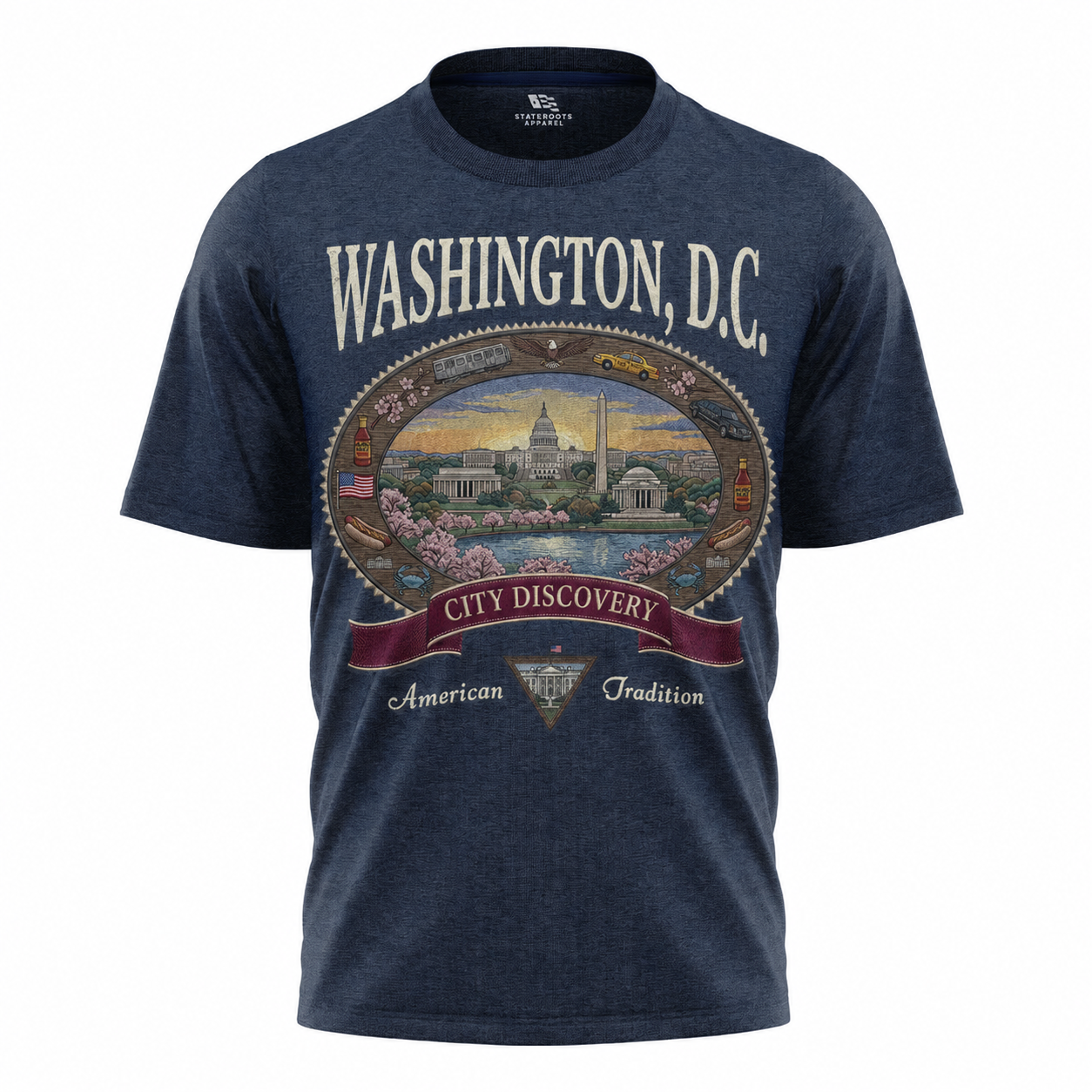 Washington DC City Discovery T-Shirt | American Tradition Vintage Souvenir Tee