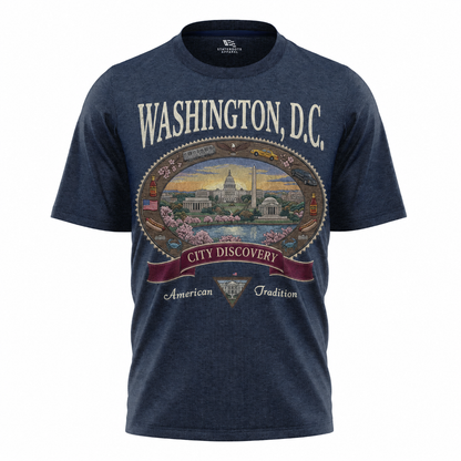 Washington DC City Discovery T-Shirt | American Tradition Vintage Souvenir Tee