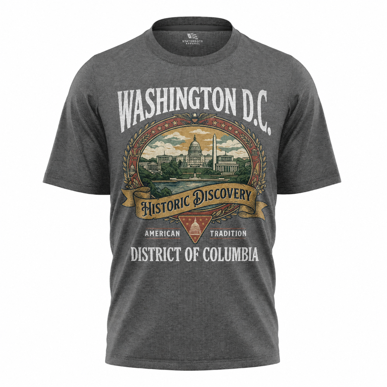 Washington DC Historic Discovery T-Shirt | American Tradition Vintage Label Tee
