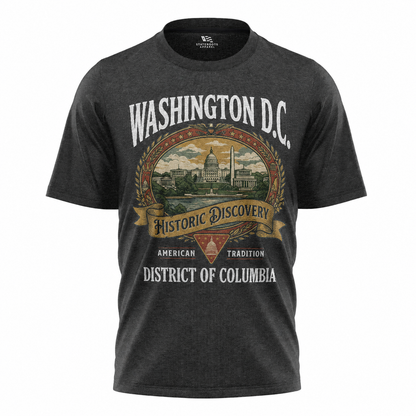 Washington DC Historic Discovery T-Shirt | American Tradition Vintage Label Tee