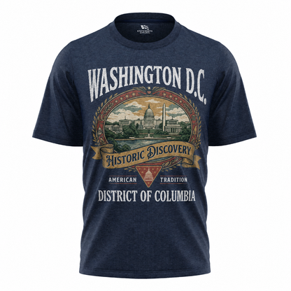Washington DC Historic Discovery T-Shirt | American Tradition Vintage Label Tee