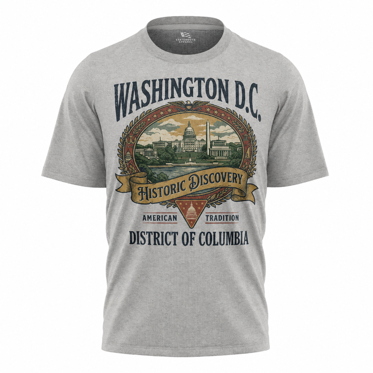 Washington DC Historic Discovery T-Shirt | American Tradition Vintage Label Tee