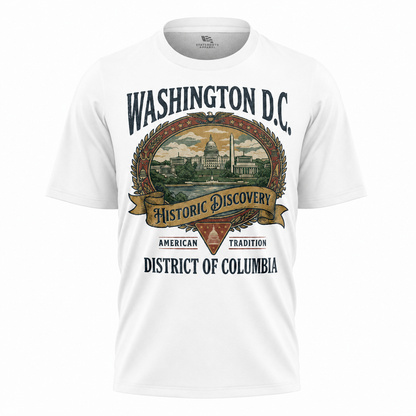 Washington DC Historic Discovery T-Shirt | American Tradition Vintage Label Tee