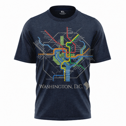Washington DC Metro Map T-Shirt | Subway Transit Souvenir Tee