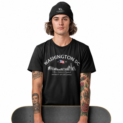 Washington DC Nation's Capital T-Shirt | District of Columbia Vintage Tee