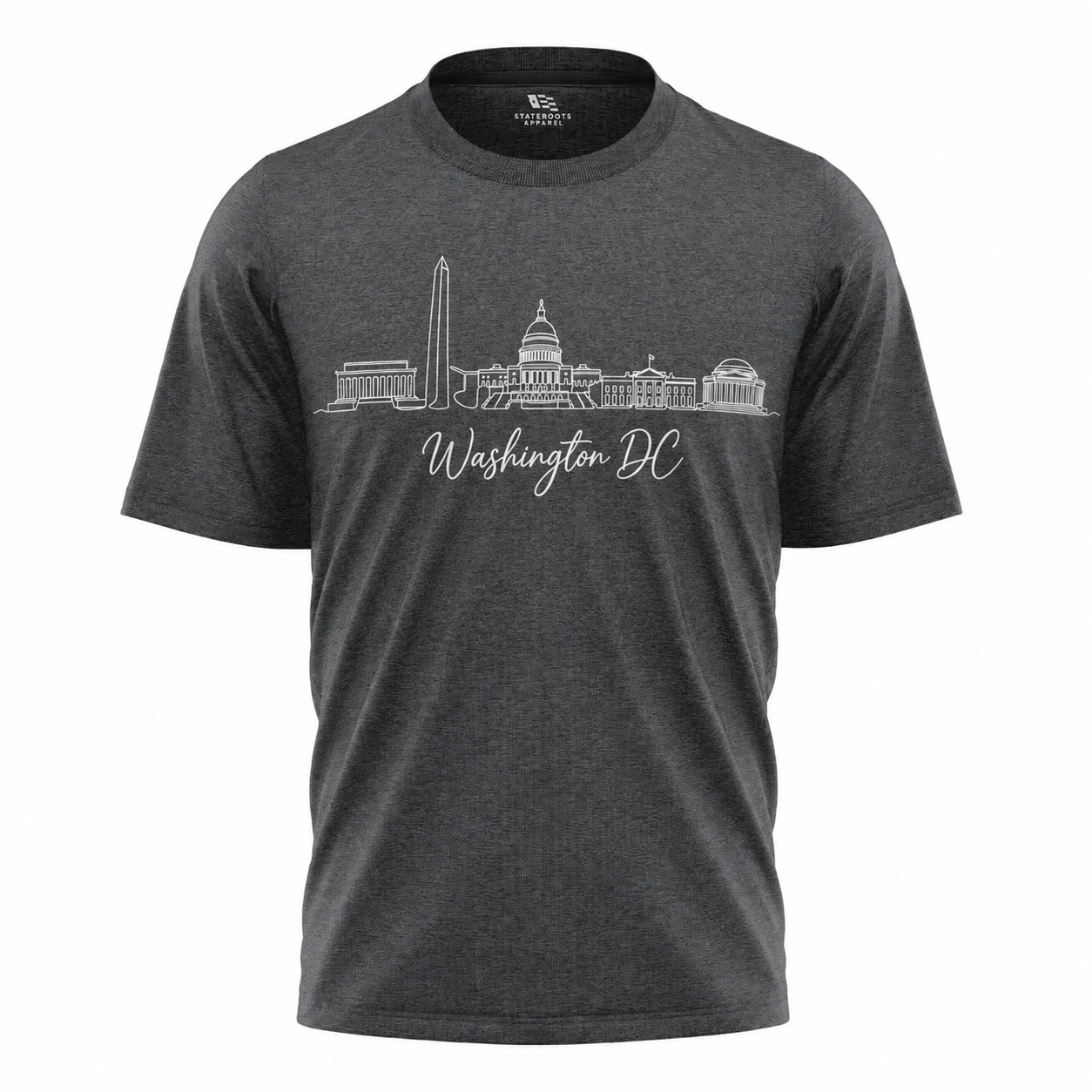 Washington DC Skyline Sketch T-Shirt | Hand Drawn Cursive Souvenir Tee