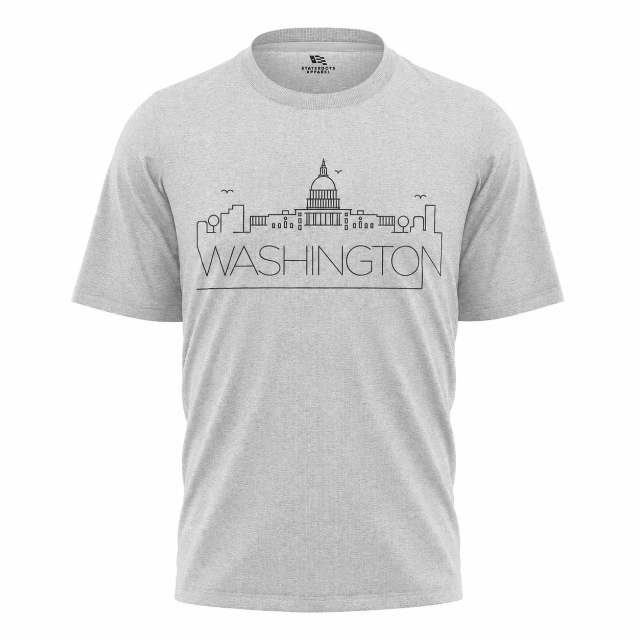 Washington DC Skyline T-Shirt | Minimalist Line Art Capital Tee