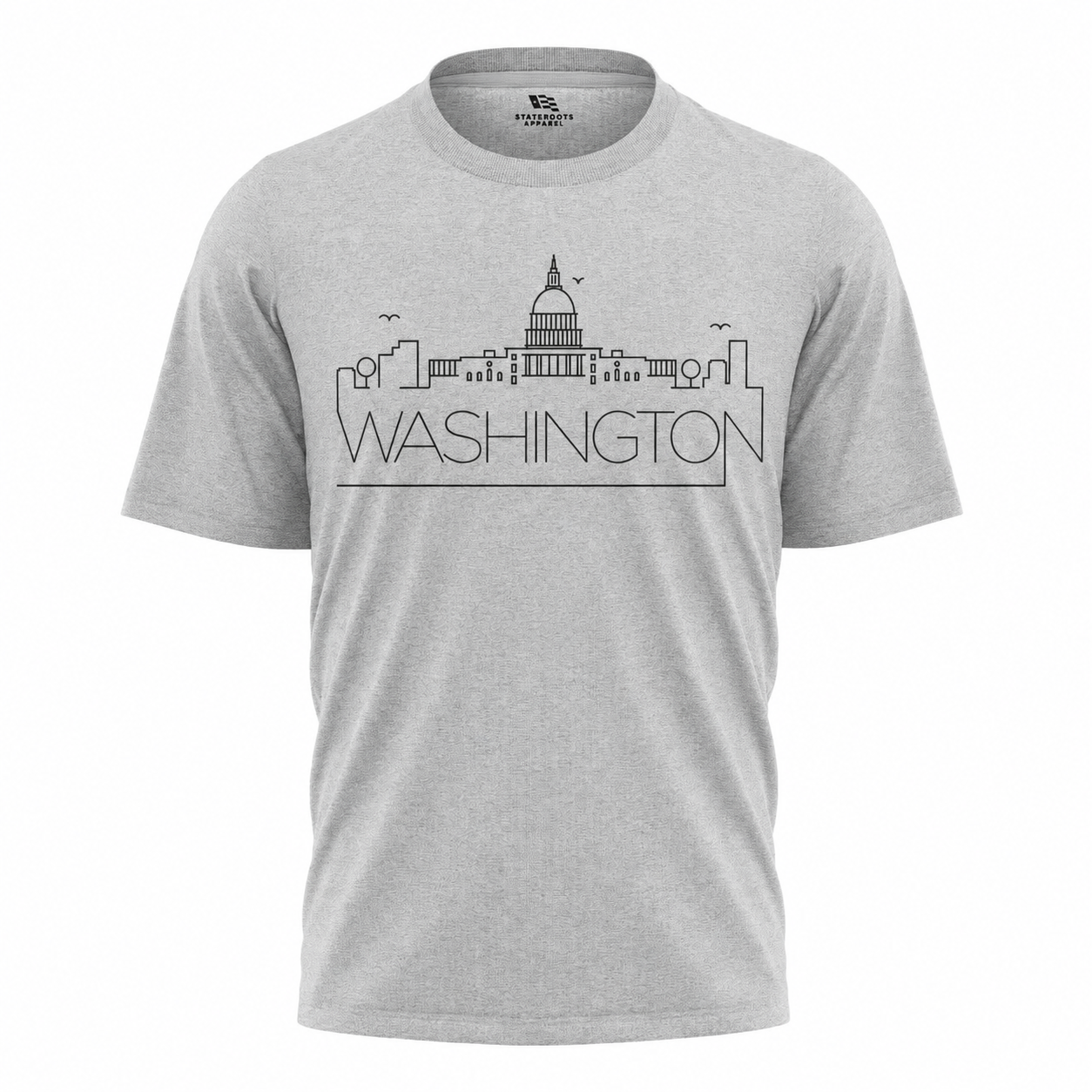 Washington DC Skyline T-Shirt | Minimalist Line Art Capital Tee