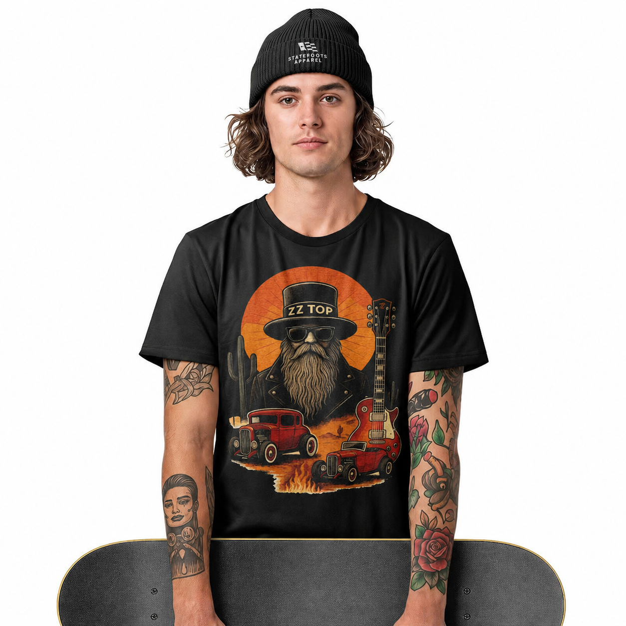ZZ Top Texas T-Shirt | Vintage Rock Band Hot Rod Concert Tee