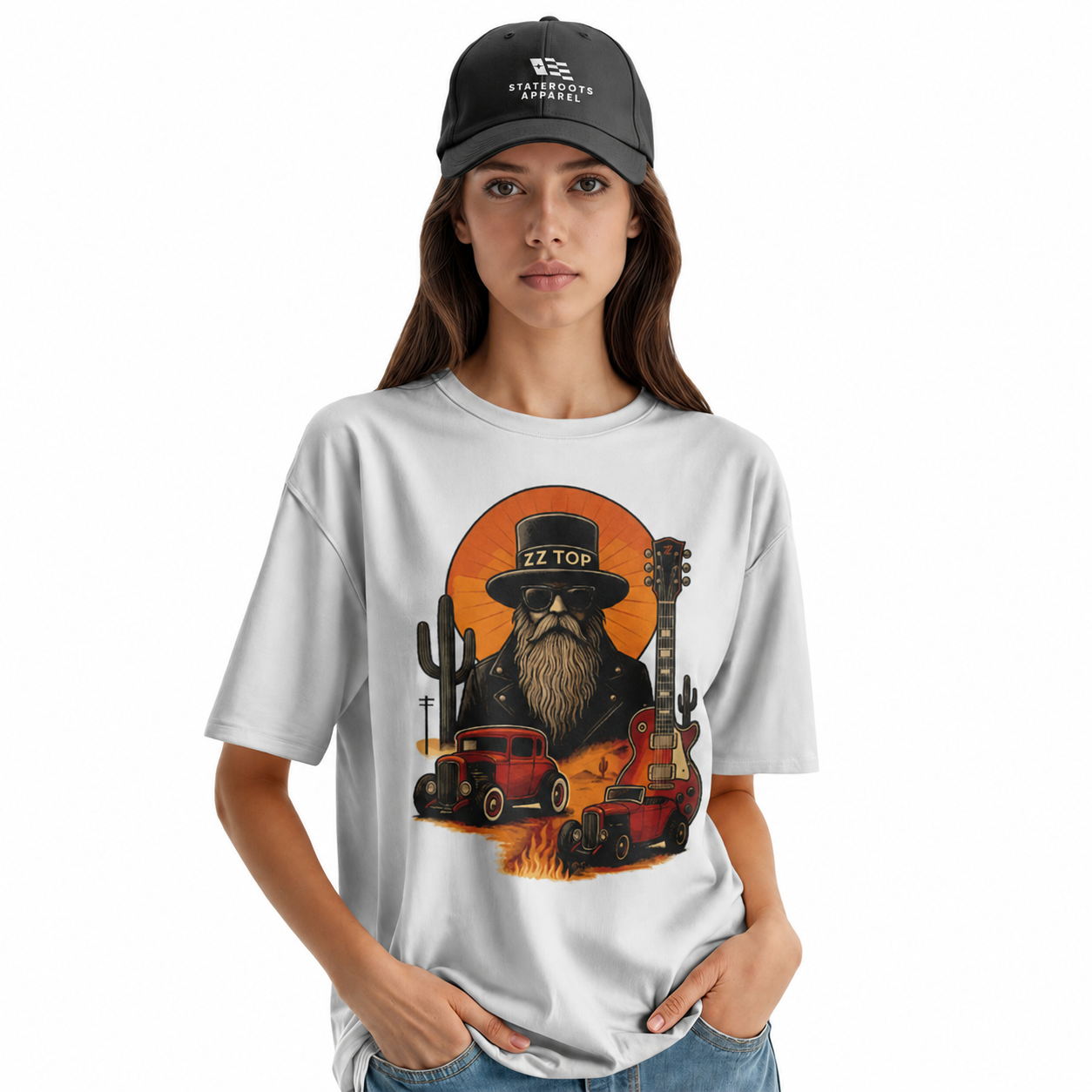 ZZ Top Texas T-Shirt | Vintage Rock Band Hot Rod Concert Tee