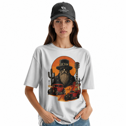 ZZ Top Texas T-Shirt | Vintage Rock Band Hot Rod Concert Tee