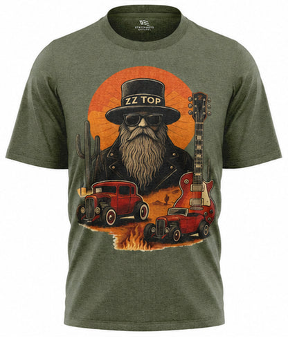 ZZ Top Texas T-Shirt | Vintage Rock Band Hot Rod Concert Tee