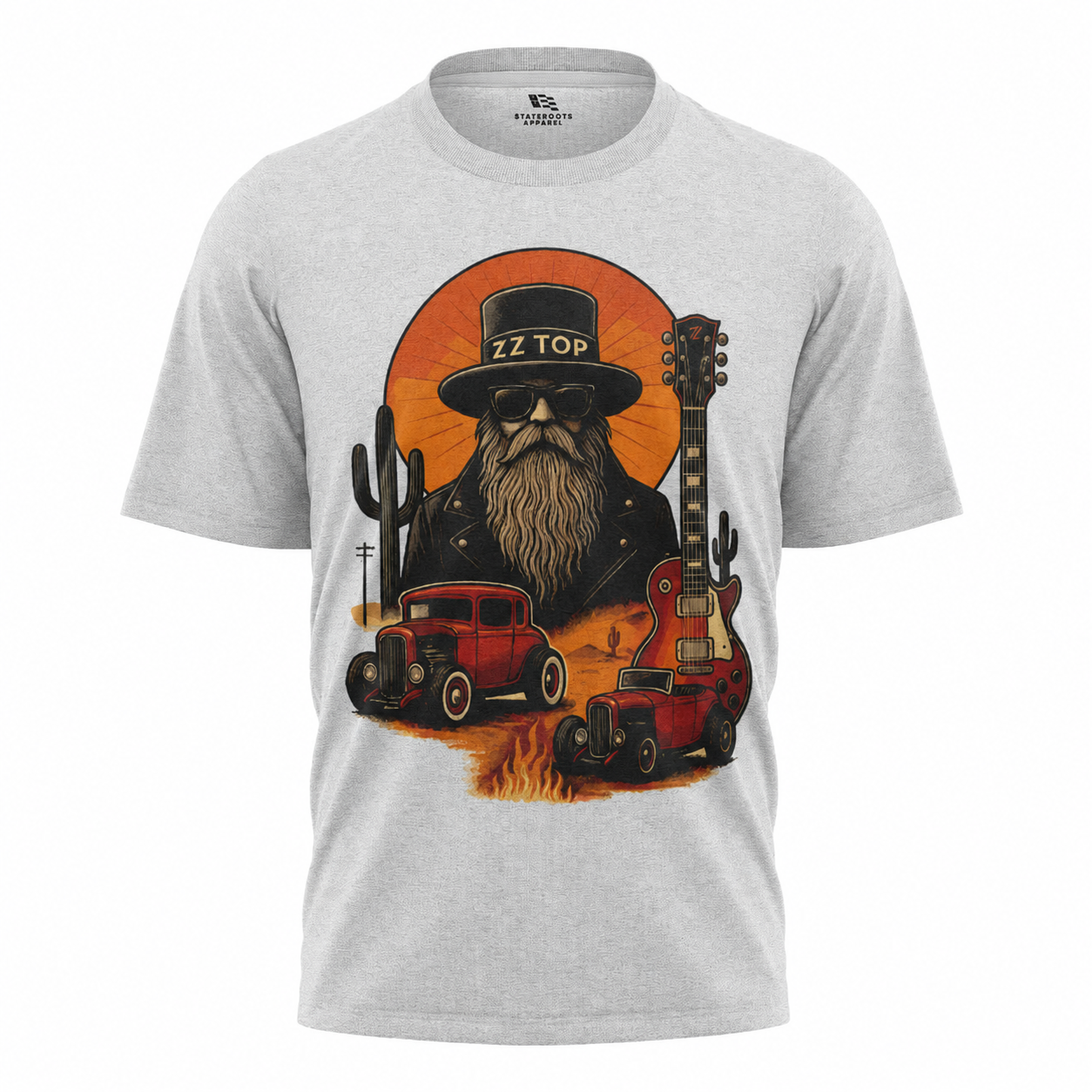 ZZ Top Texas T-Shirt | Vintage Rock Band Hot Rod Concert Tee